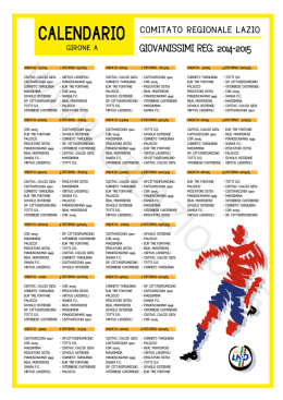 girone a - Comitato Regionale Lazio