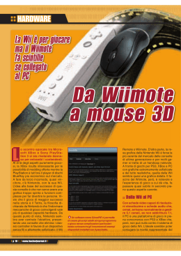 Da Wiimote a mouse 3D