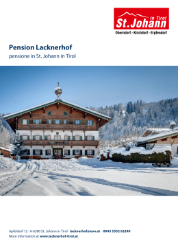 Pension Lacknerhof in St. Johann in Tirol