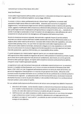 5) Cure primarie. Reti territoriali. Ospedale territorio. Prevenzione
