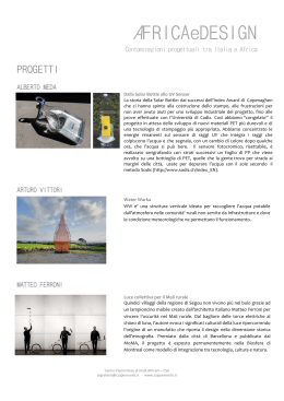 Dossier foto-progetti - Centro Piemontese Studi Africani