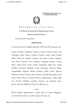 Ordinanza del TAR - Icvialuigirizzo.it