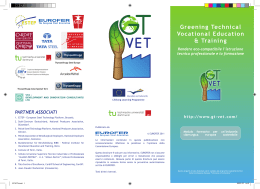 Greening Technical Vocational Education & Training