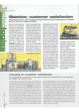 Obiettivo: customer satisfaction