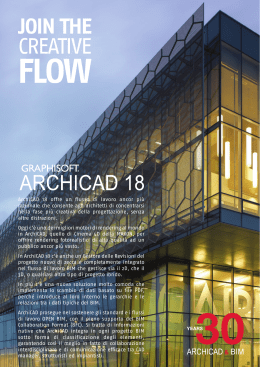 ArchiCAD 18 offre un flusso di lavoro ancor più