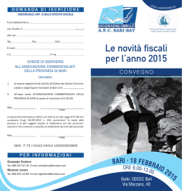 Scarica la Brochure dell`evento - Associazione Commercialisti della