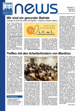 Wir sind ein gesunder Betrieb Treffen mit den Arbeiterkindern von