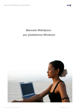 Manuale per BT WebSpace su piattaforma Windows