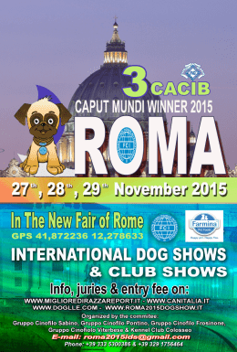 Show program PDF - International Dog Show