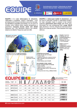 Scala telescopica in alluminio - Professionale uso intensivo