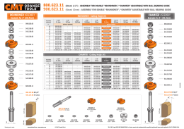 CHAMFER ASSEMBLY CHAMFER ASSEMBLY ROUNDOVER