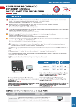 centraline control units