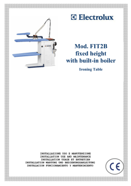 Mod. FIT2B fixed height with built-in boiler