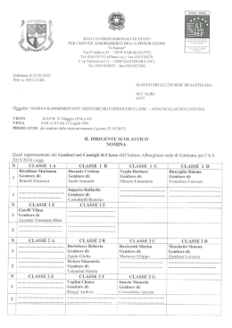 Nomina rappresentanti genitori eletti nei Consigli di