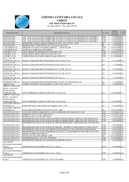 costi dispositivi medici PRIMO SEMESTRE 2009