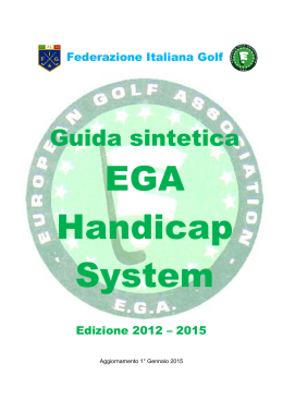 Guida Sintetica Ega Handicap System 2012-2015