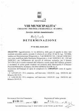 VIII MUNICIPALITA`