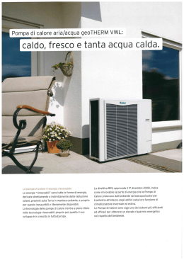 pompe di calore aria acqua