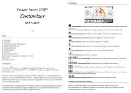 Power Racer 270™ Manuale