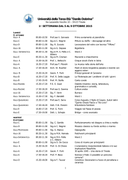 trieste settimana n.1 2015