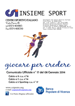 cu 17 - Centro Sportivo Italiano