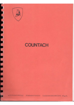 Countach Workshop Manual