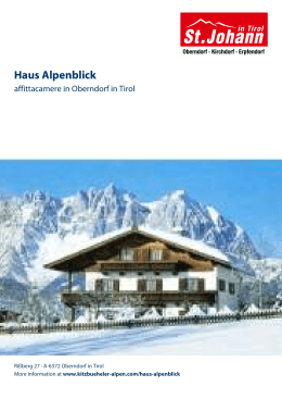 Haus Alpenblick in Oberndorf in Tirol