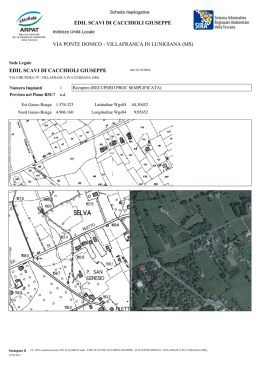 via ponte donico - villafranca in lunigiana (ms) edil - SIRA
