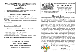 Settegiorni 14 aprile 2013 - Parrocchia San Bonaventura