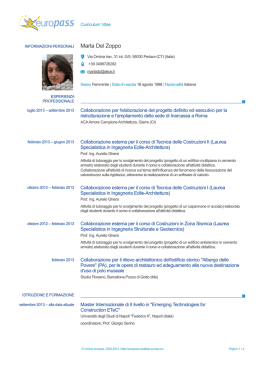 Curriculum Vitae - METeC - Universit&agrave; degli Studi di Napoli Federico II
