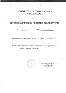 determinazione n.154 del 27.04.2015