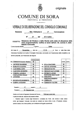 Verifica linee programmatiche