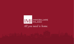 All you need is home. - Imi Immobiliare Milano
