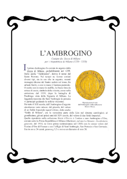 L`AMBROGINO - Gloria in Arte