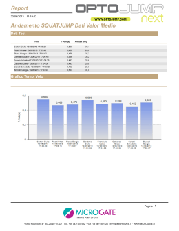 World Sales Report - pallavolo castellamonte