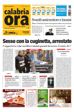 Champions League – Cosenza (Calabria Ora, pag