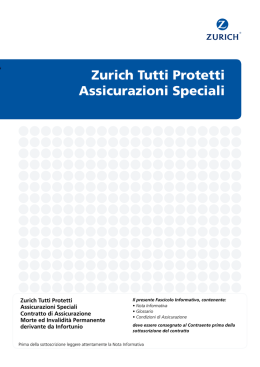 Zurich Tutti Protetti Assicurazioni Speciali