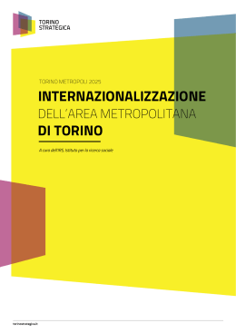 Internazionalizzazione dell`area metropolitana di