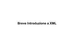 Breve Introduzione a XML