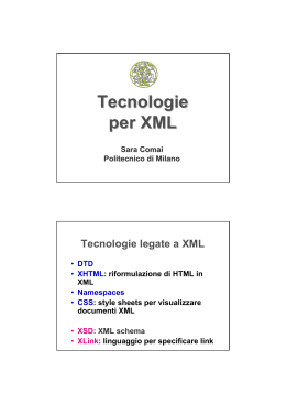XML2 - Home page docenti