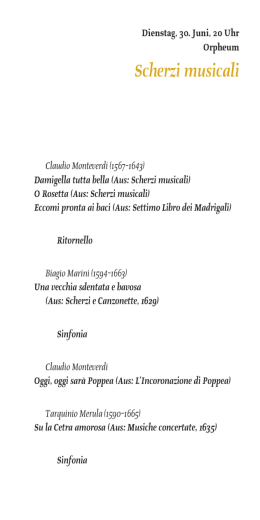 Scherzi musicali