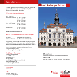 Das L&uuml;neburger Rathaus