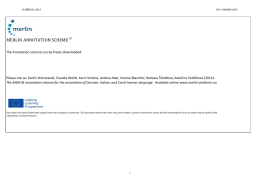 MERLIN annotation scheme