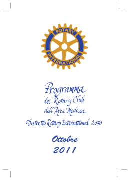 Ottobre 2011 - Rotary Club Firenze Sud