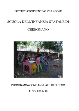 SCUOLA DELL`INFANZIA STATALE DI CEREGNANO