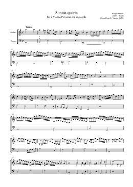 Marini Op. 8 Sonata 4 - edition 2011 (Gwilt)