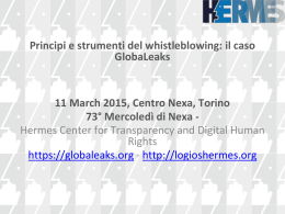 The “Whistleblowers” - Nexa Center for Internet & Society