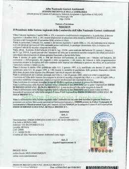 MI03015 - Eredi di BROZZI LUIGI snc