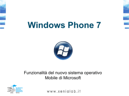 Introduzione a Windows Phone 7