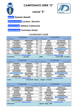 Campinato serie D girone E